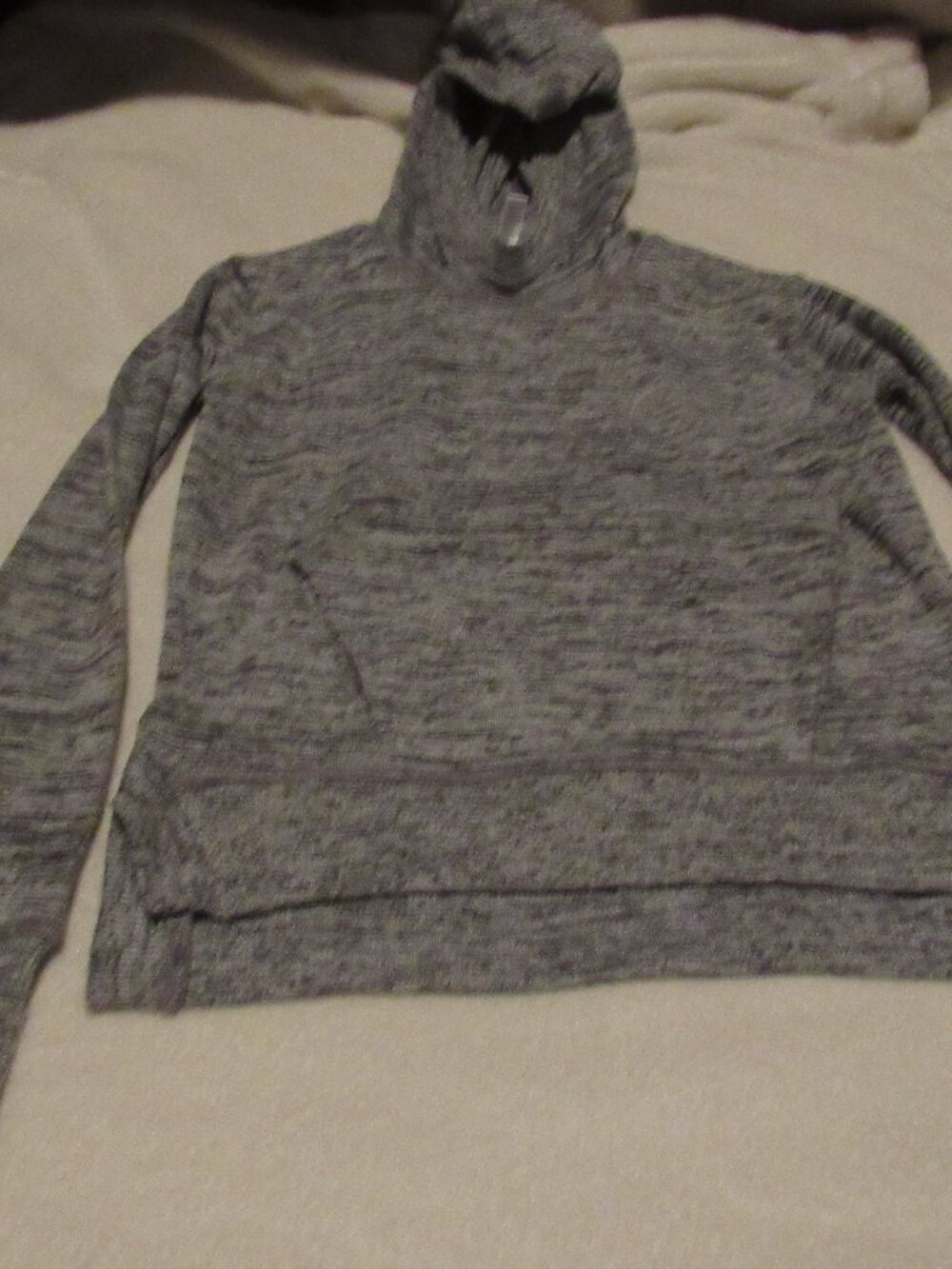 Athleta Girl Gray Pullover Hoodie Size XS/6 USED